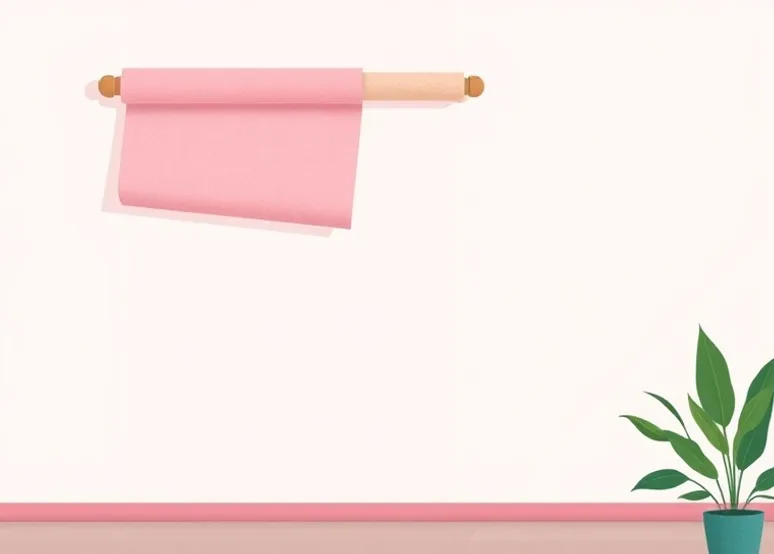 Pose de papier peint, rouleau et brosse à maroufler